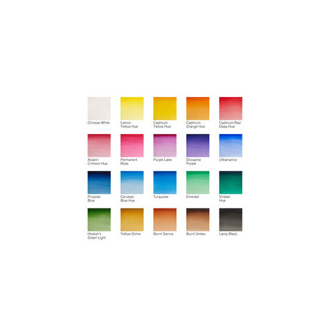 Acquerelli Winsor&Newton Cotman - conf. 20 tubetti da 5 ml in colori assortiti 0390665